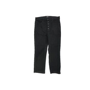 Express Button Fly Straight Super High Rise Women's size 12 Black Denim Jeans